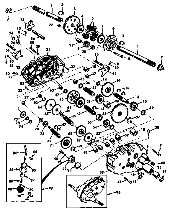 Craftsman 917251480 transaxle diagram
