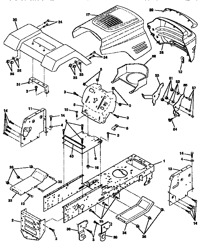 Craftsman 917256541 chassis and enclosures diagram