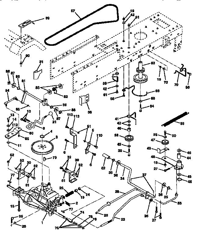 Craftsman 917256541 drive diagram