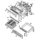 GE JGBP30AEV1AA door and drawer diagram