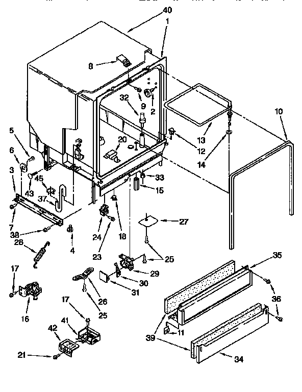 Kenmore 66516625690 tub assemblly diagram
