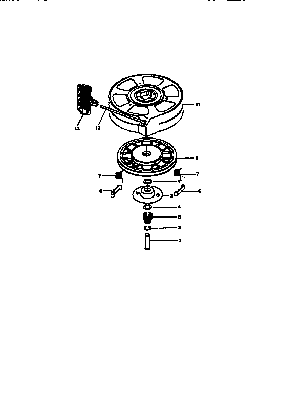 Craftsman 917372854 rewind starter 590702 diagram