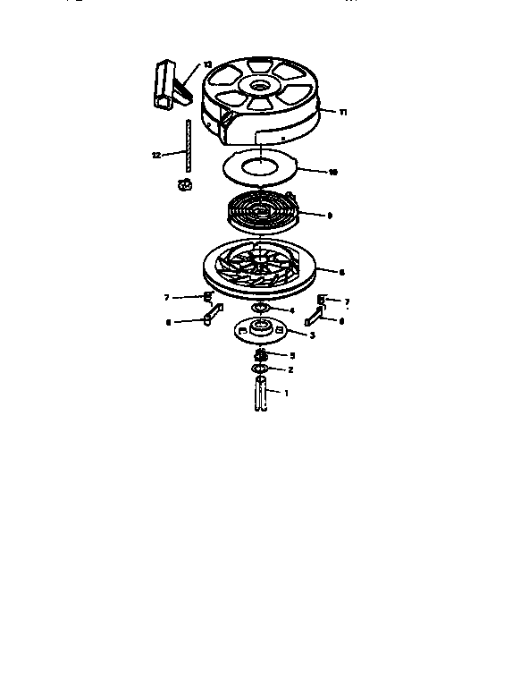 Craftsman 917372854 rewind starter 590637 diagram