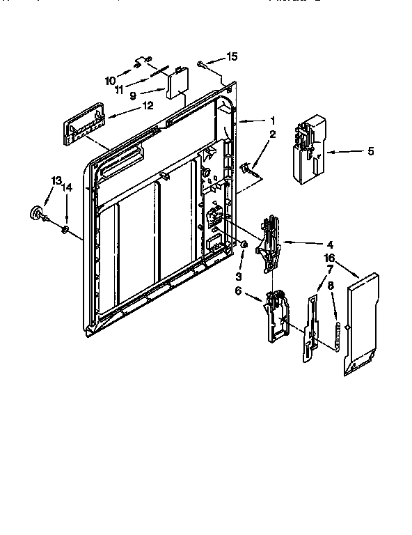 Kenmore 66517625690 inner door diagram