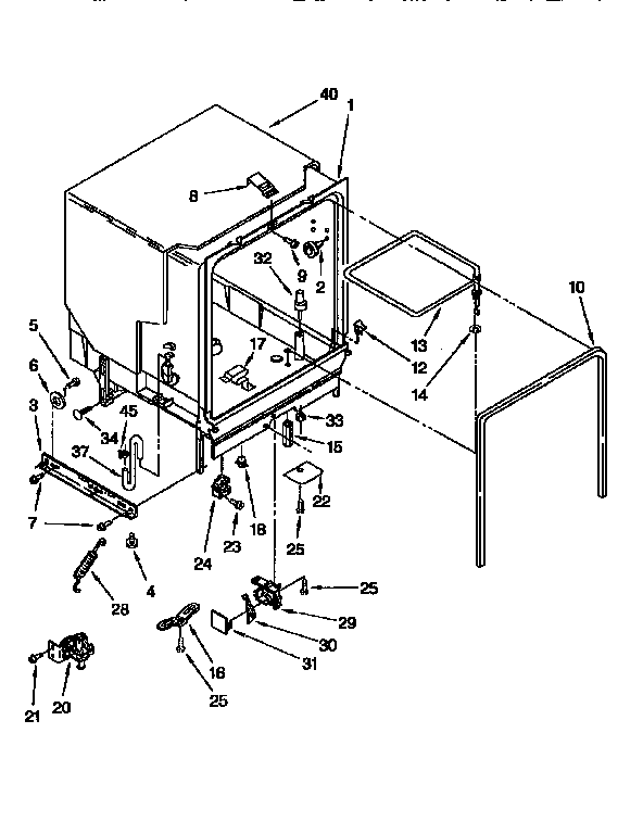 Kenmore 66517625690 tub assembly diagram