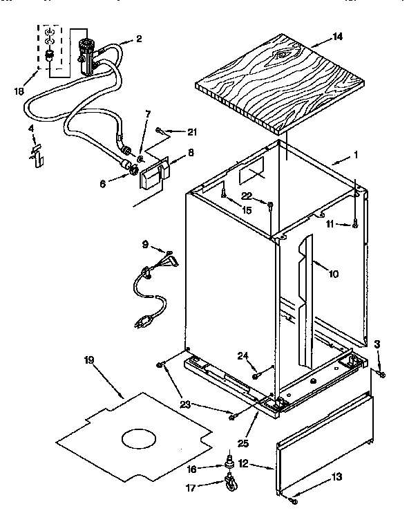 Kenmore 66517625690 cabinet diagram