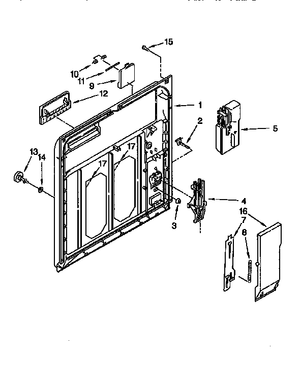 Kenmore 66515921690 inner door diagram