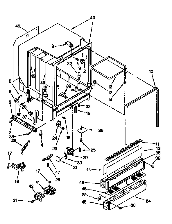 Kenmore 66515921690 tub assembly diagram