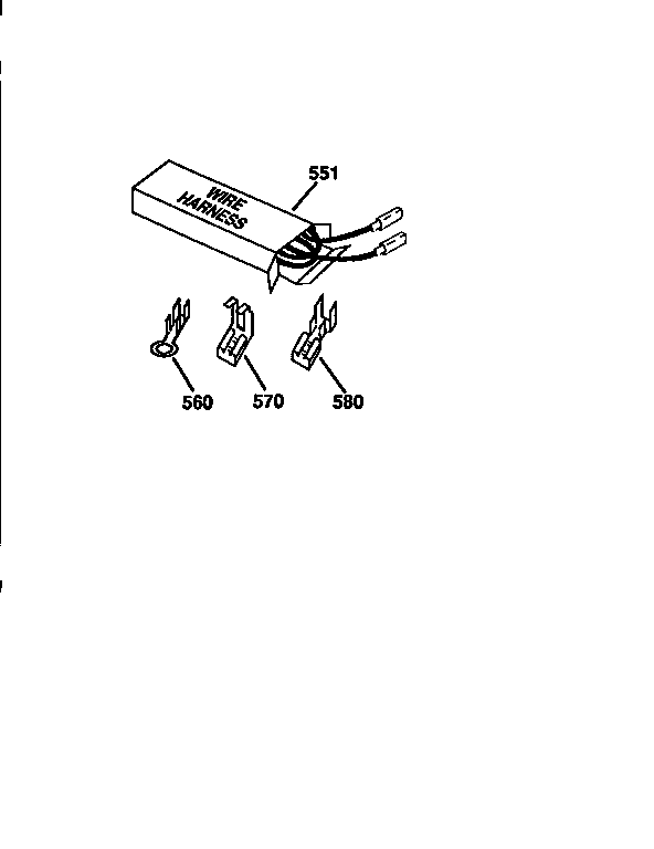Kenmore 91191165690 wire harnesses and components diagram