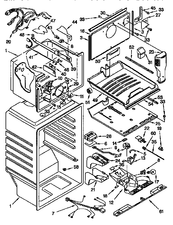 KitchenAid KTRS21MDAL03 liner diagram