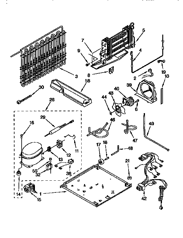 KitchenAid KTRS21MDAL03 unit diagram