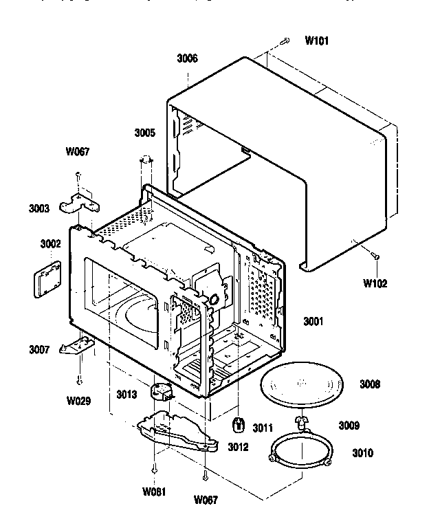Kenmore 7218954690 oven cavity diagram