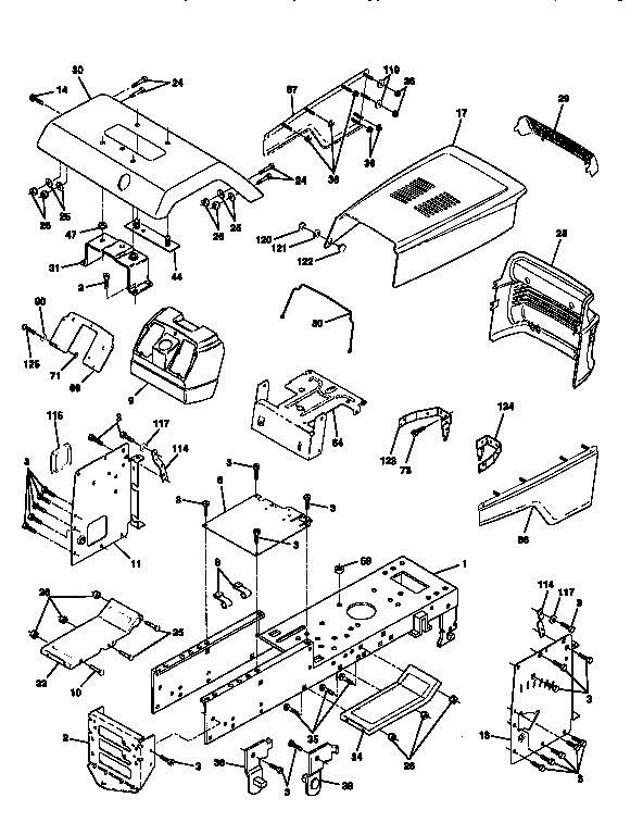 Craftsman 917256600 chassis and enclosures diagram