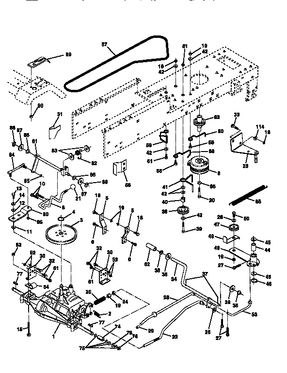 Craftsman 917256600 drive diagram