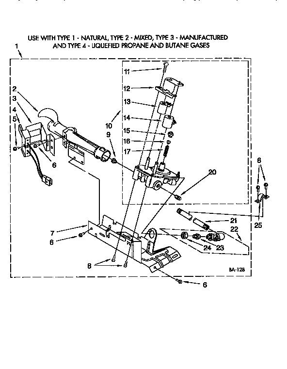 Kenmore 11097566210 burner assembly 3401771 diagram