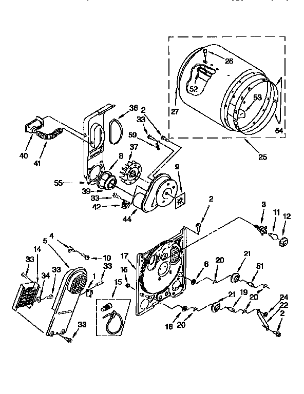 Kenmore 11096585210 bulkhead diagram