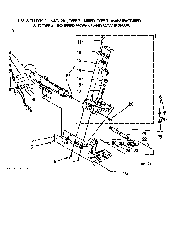 Kenmore 11097575110 3401771 burner assembly diagram