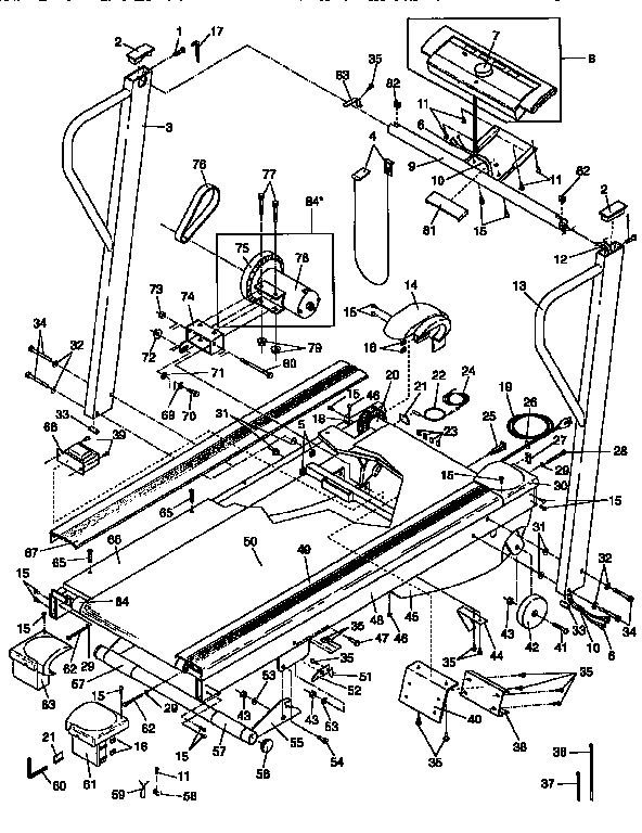 Proform QVTL37550 unit parts diagram