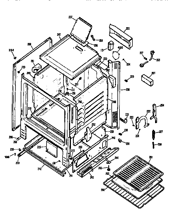 Kenmore 3626111896 cabinet diagram