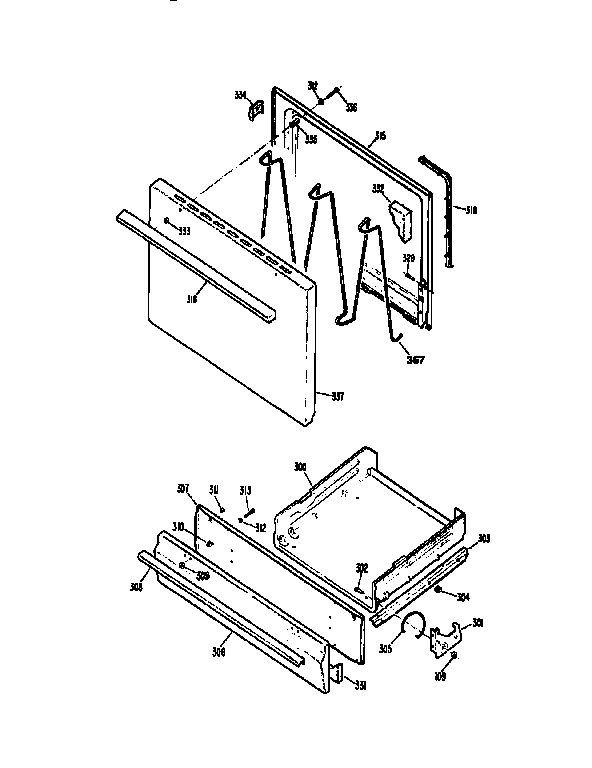 Kenmore 3626111896 door diagram
