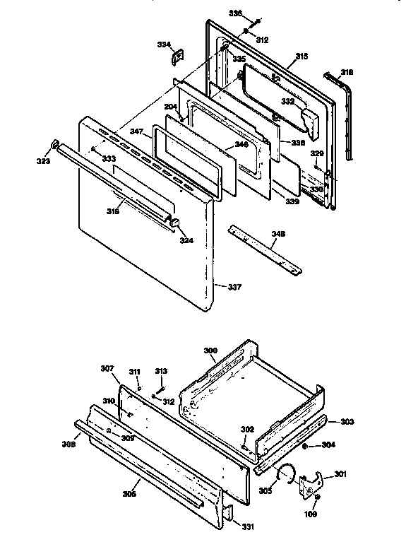 Kenmore 3627516890 door diagram