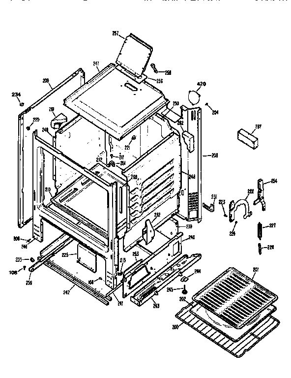 Kenmore 3627105191 cabinet diagram
