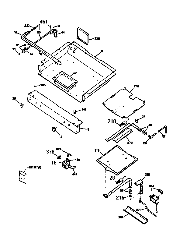 Kenmore 3627585690 burner section diagram