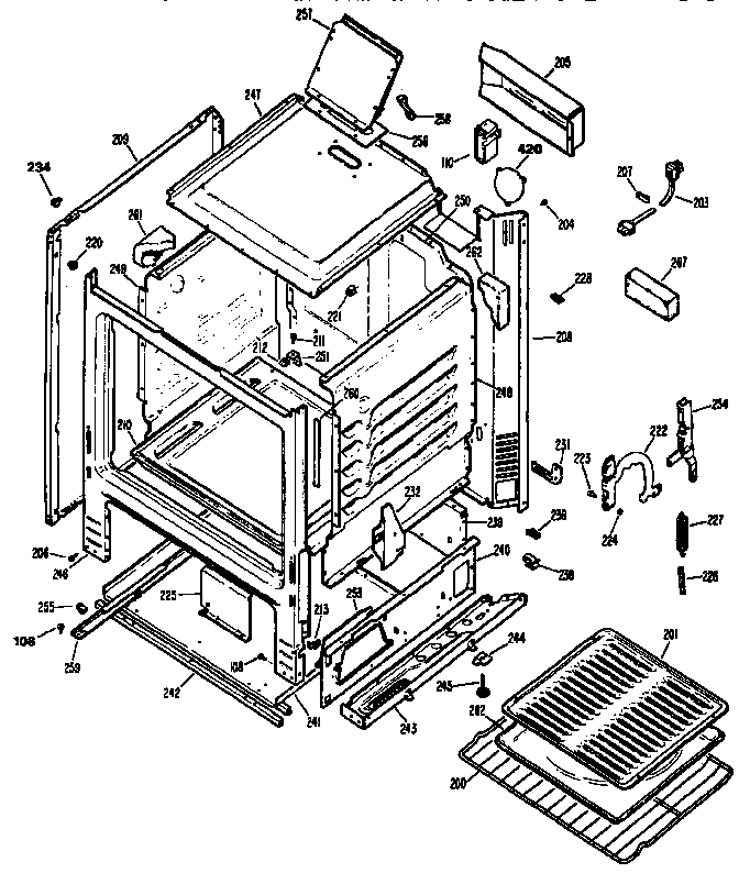 Kenmore 3626111197 cabinet diagram