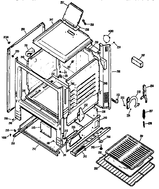 Kenmore 3627115191 cabinet diagram