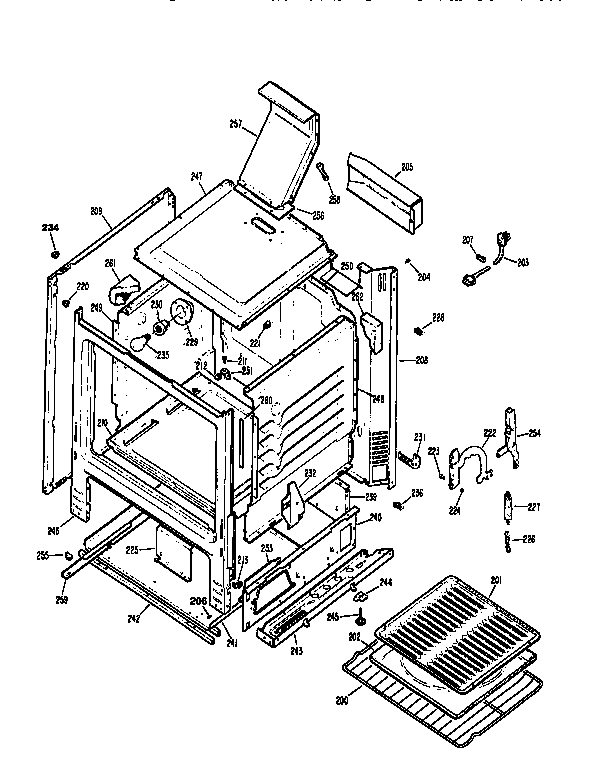 Kenmore 3627165891 cabinet diagram