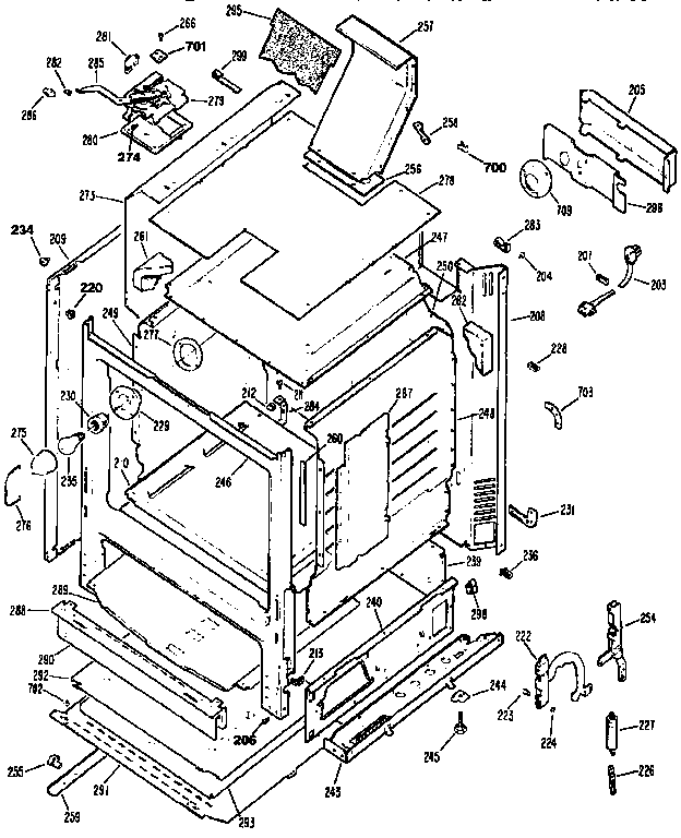 Kenmore 3627326191 cabinet diagram