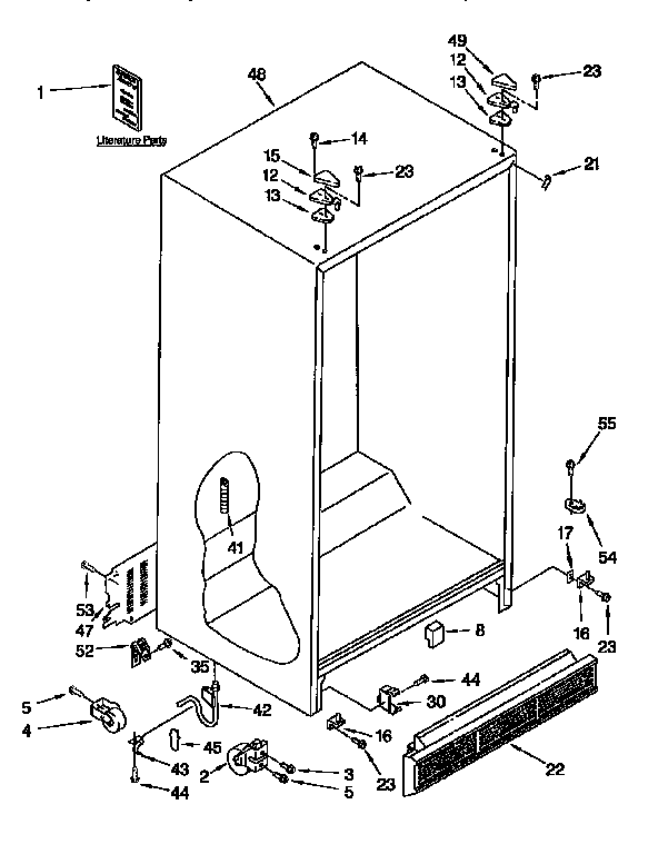 Kenmore 1069557984 cabinet diagram