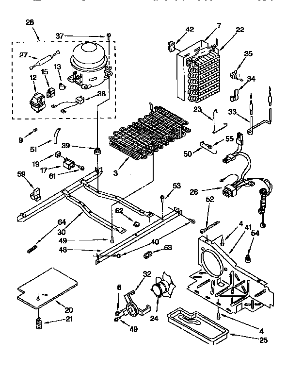 Kenmore 1069557984 unit diagram