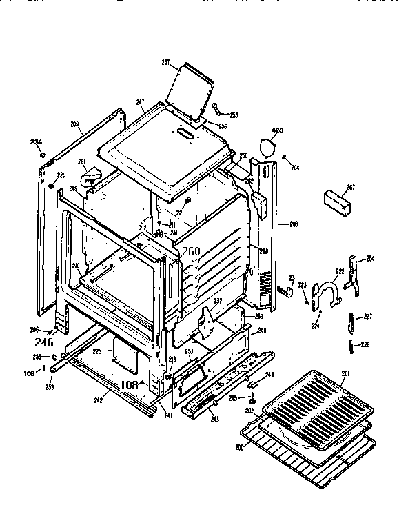 Kenmore 3626101896 cabinet diagram