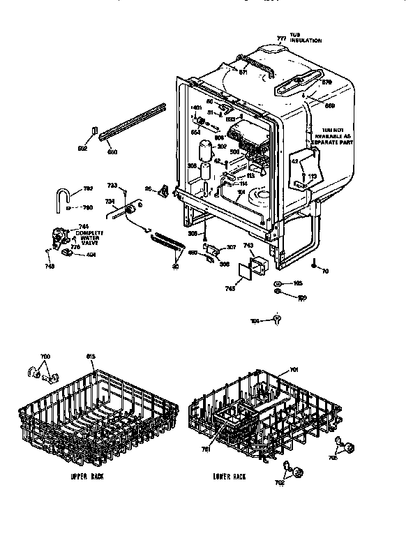 Kenmore 36314458690 body diagram