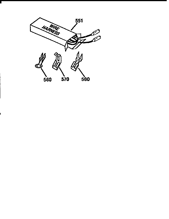 Kenmore 91193458591 wire harnesses and components diagram