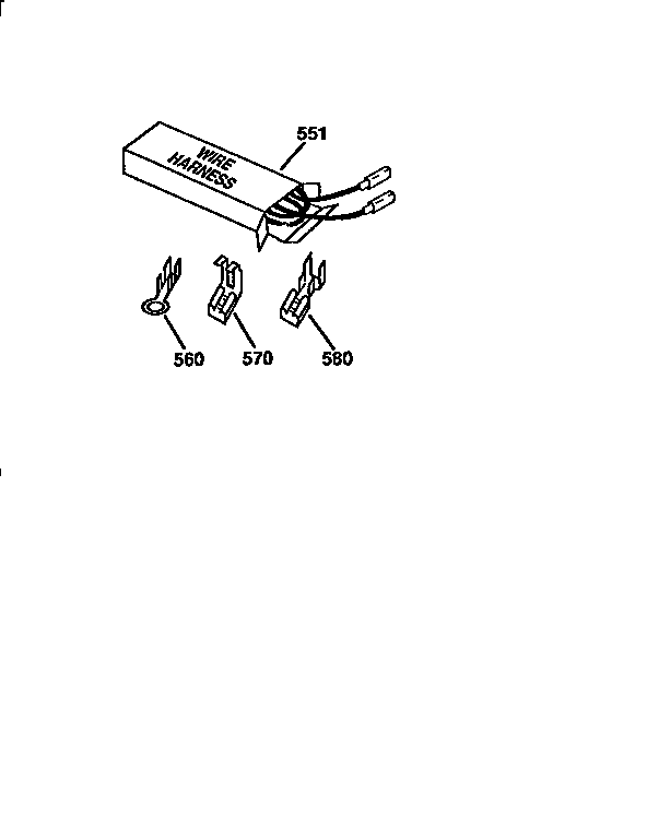 Kenmore 9119354591 wire harnesses and components diagram