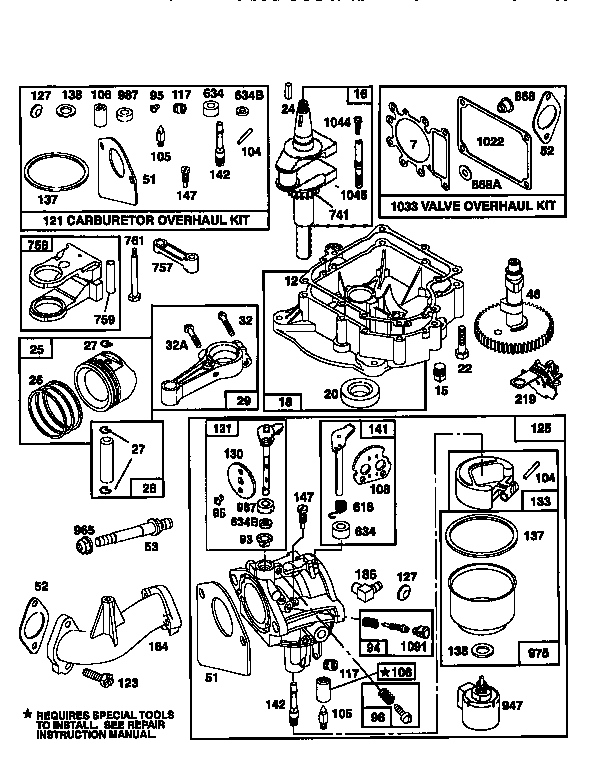 Craftsman 917259381 engine 28n707-0636-a1 (71/500) diagram
