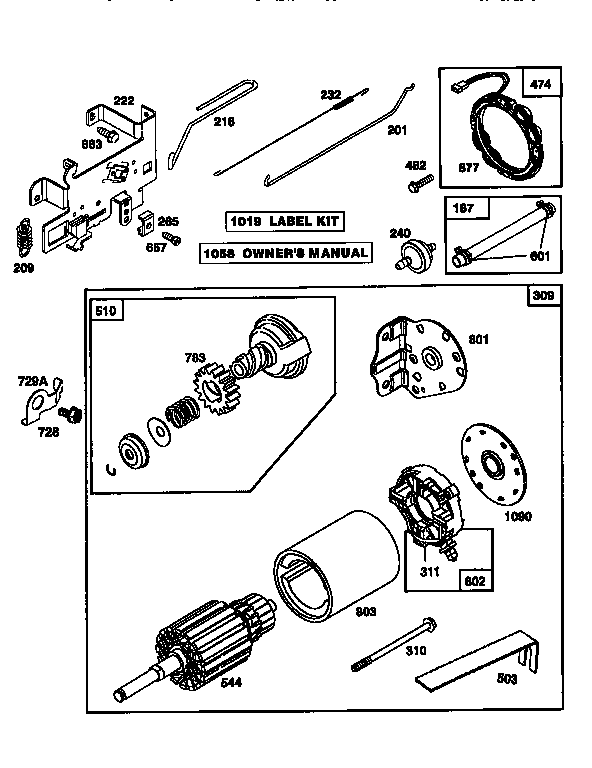 Craftsman 917259381 engine 28n707-0636-a1 (71/500) diagram