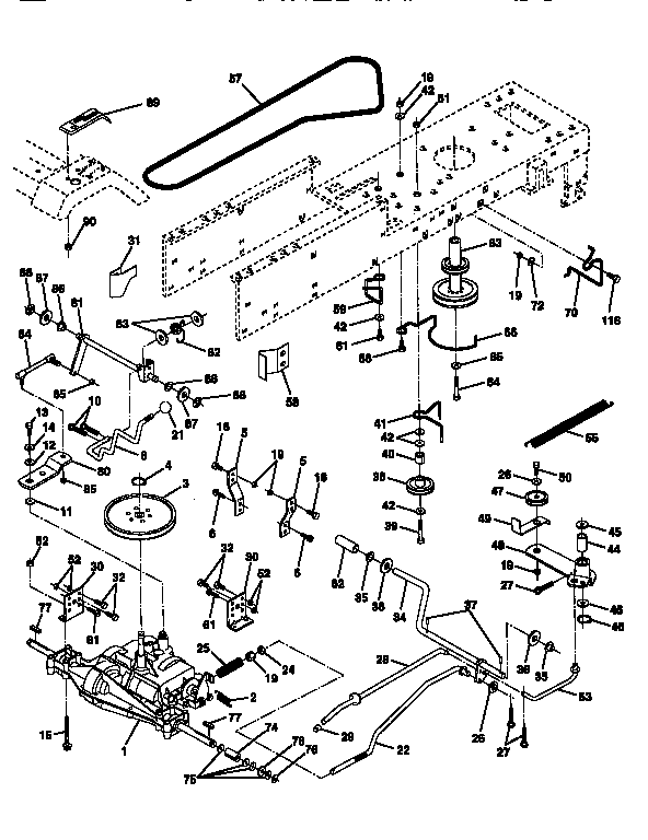 Craftsman 917256420 drive diagram