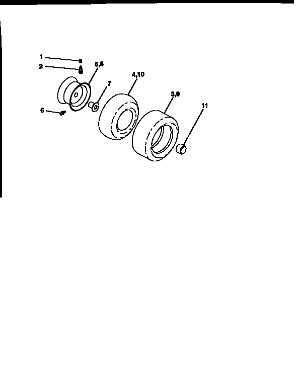 Craftsman 917256420 wheels and tires diagram