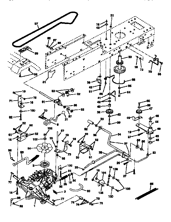 Craftsman 917256430 drive diagram