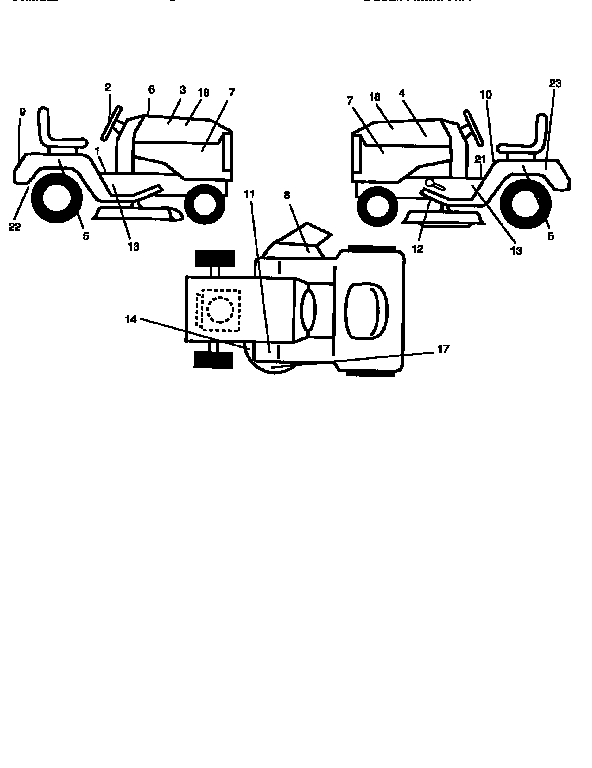 Craftsman 917256430 decals diagram
