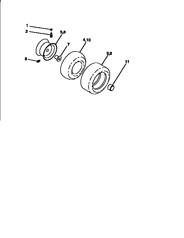 Craftsman 917256430 wheels and tires diagram