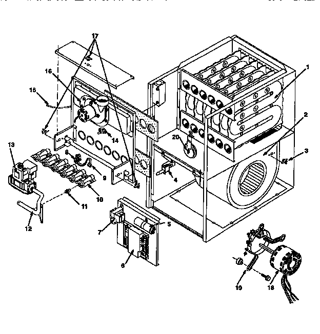 ICP NTN5100BHA1 functional replacement diagram