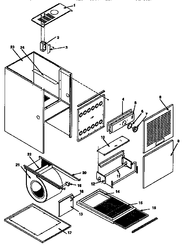 ICP NTN5100BHA1 non-functional replacement diagram