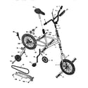 Murray 6-6878X1 "zero gravity" bicycle diagram