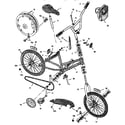 Sears 502455980 "ultra hip" bicycle diagram