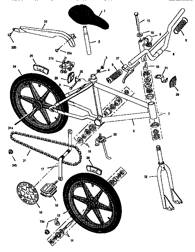Murray 6-5702X1 "mega threat" bicycle diagram