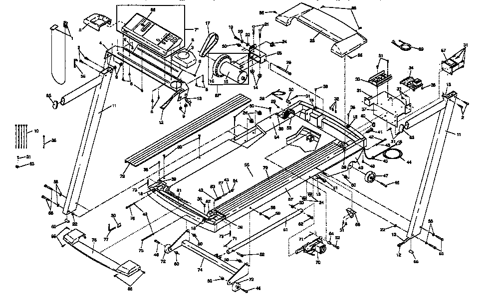 Proform PFTL52551 unit parts diagram